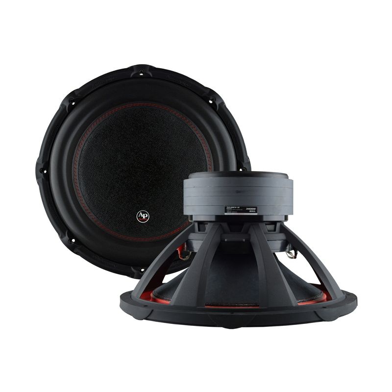 AudioPipe TXX-BDC4-15D 15 Inch 2,800 Watt High Performance Powerful Dual 2 Ohm DVC Vehicle Car Audio Subwoofer Speaker System, Black