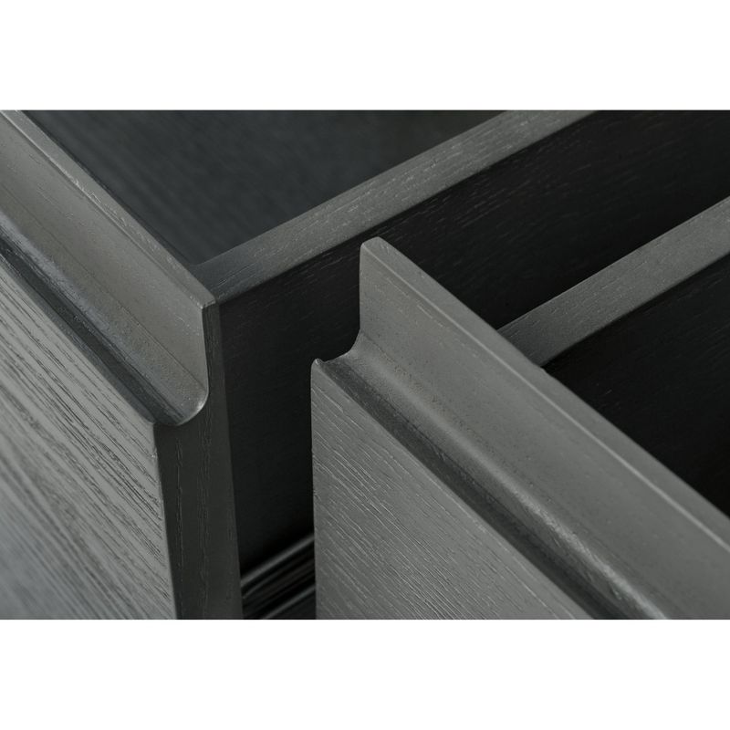 Ashton 6 Drawer Wood and Metal Dresser Gray - Finch