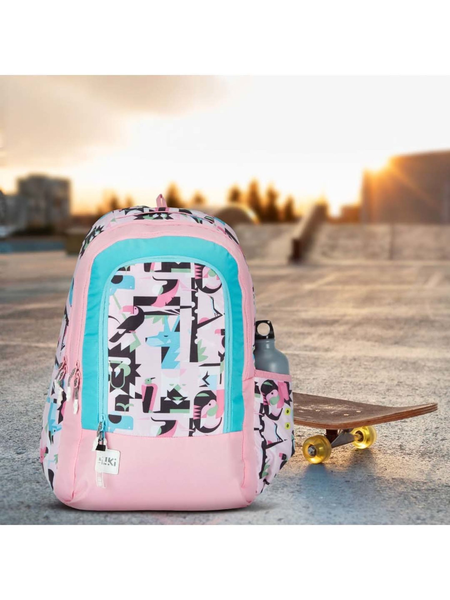 Wiki 31.5 Ltrs Pink Medium Backpack