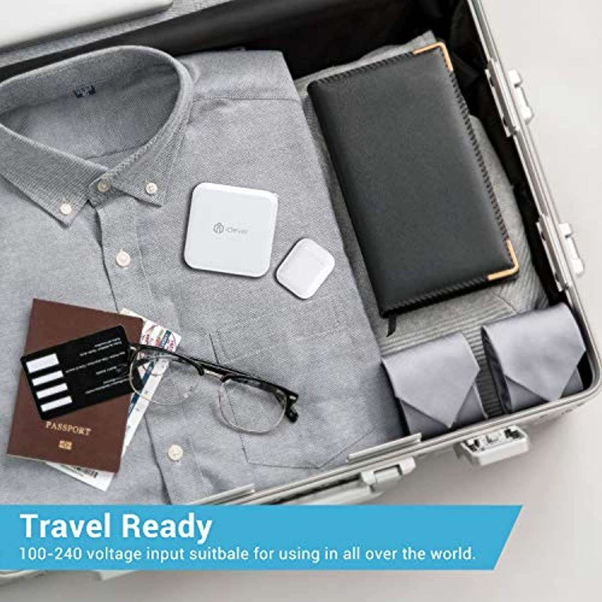 iClever USB Wall Charger, 40W 8A 4-Port Charging Station with Foldable Plug, USB Power Adapter for iPhone 11 Pro Xs/XS Max/XR/X/8/7,iPad Pro/Air 2/Mini 4/3, Galaxy/Note/Edge, LG, Nexus, HTC, and More