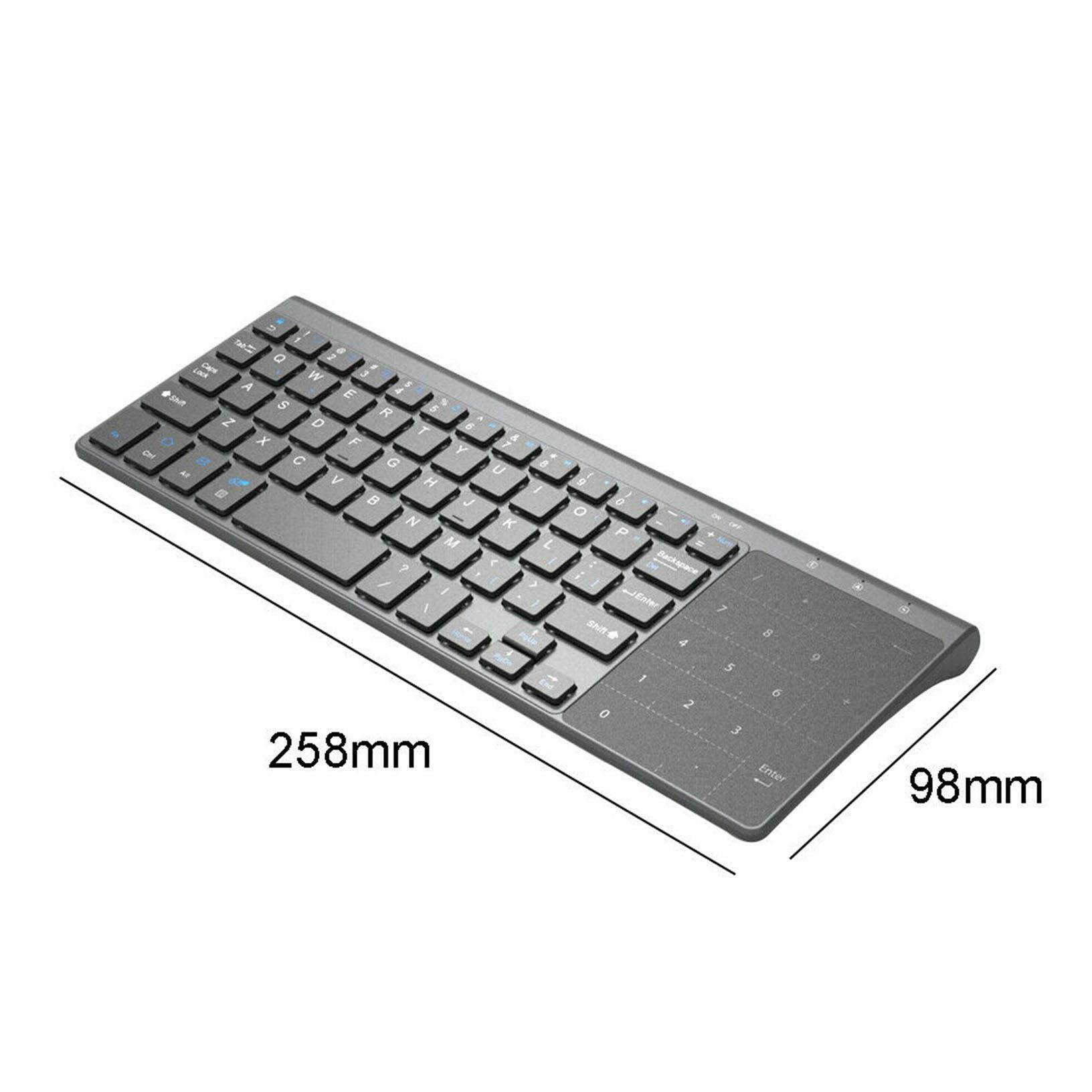 Portable Mini 2.4G Wireless USB Keyboard With Touchpad For Windows PC Smart TV