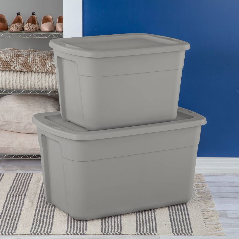 18gal Storage Tote Gray - Room Essentials™