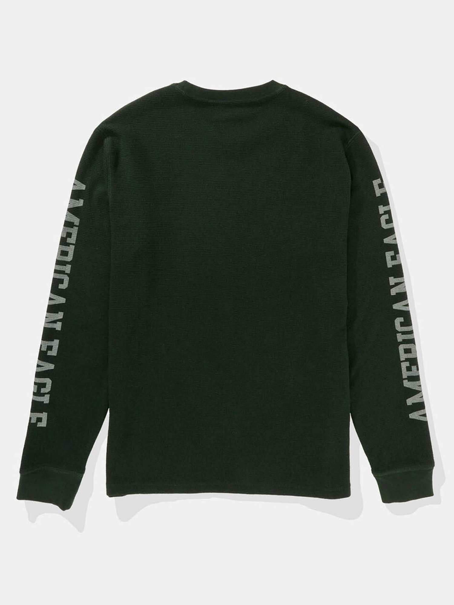 American Eagle Green Regular Fit Printed Thermal Tops