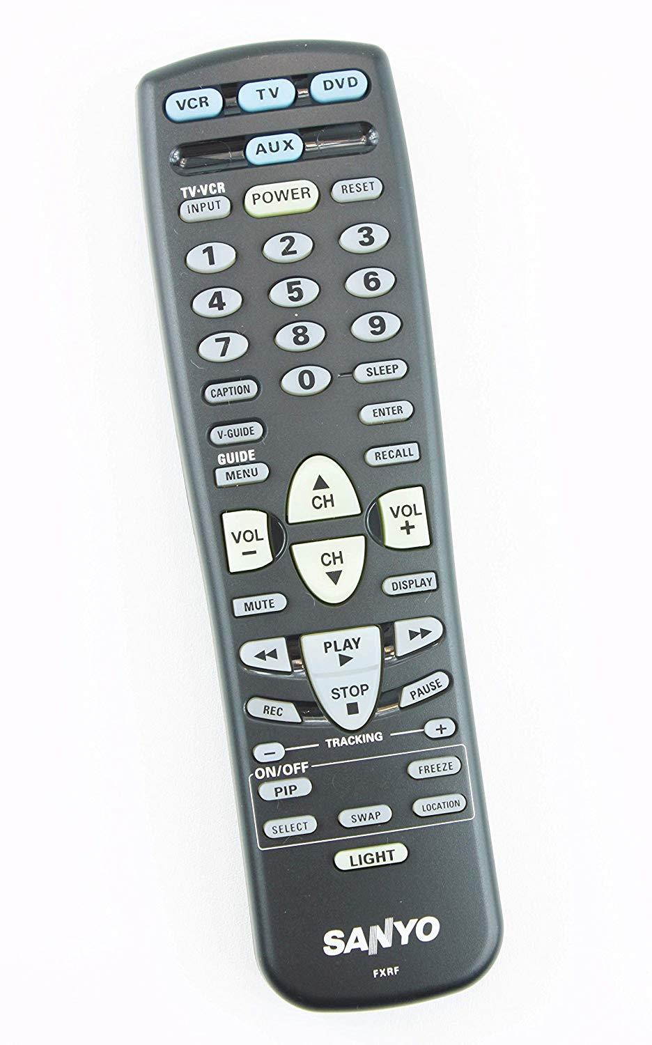 Sanyo TV Remote Control FXRF DS31810 LIGHT PIP Supplied with models:DS31810 DS31590 DS35590 DS35500 DS35510 DS27910 DS31820 DS32830 DS32830H