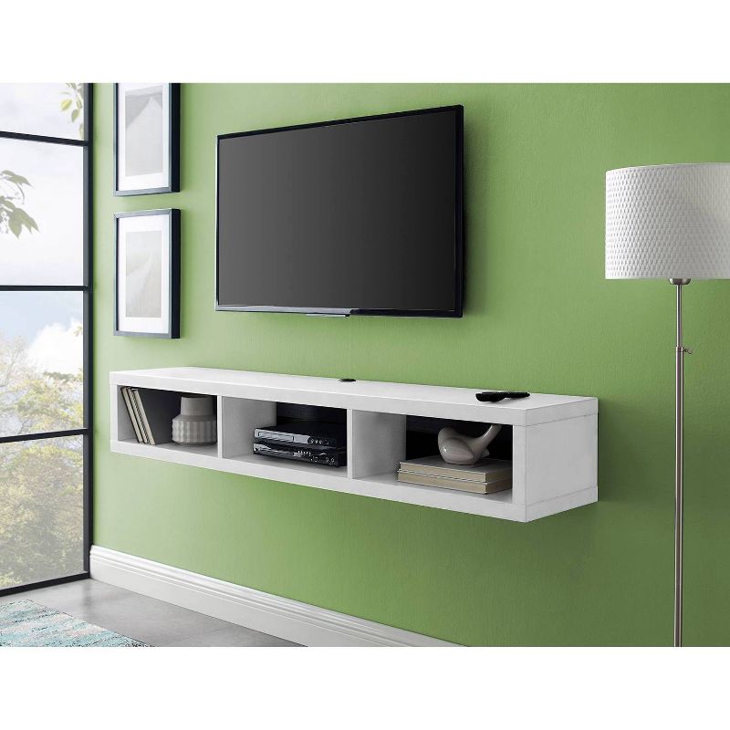 60" Wall Mounted TV Console White - Martin Furniture