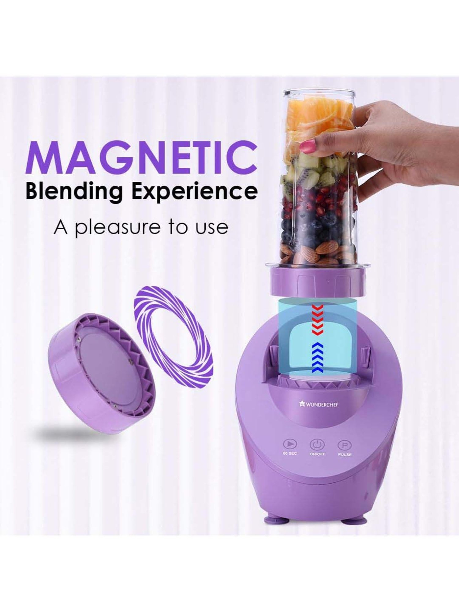 Pigeon Juicer 150W with Separate Juice & Pulp Cups (Red & Black)