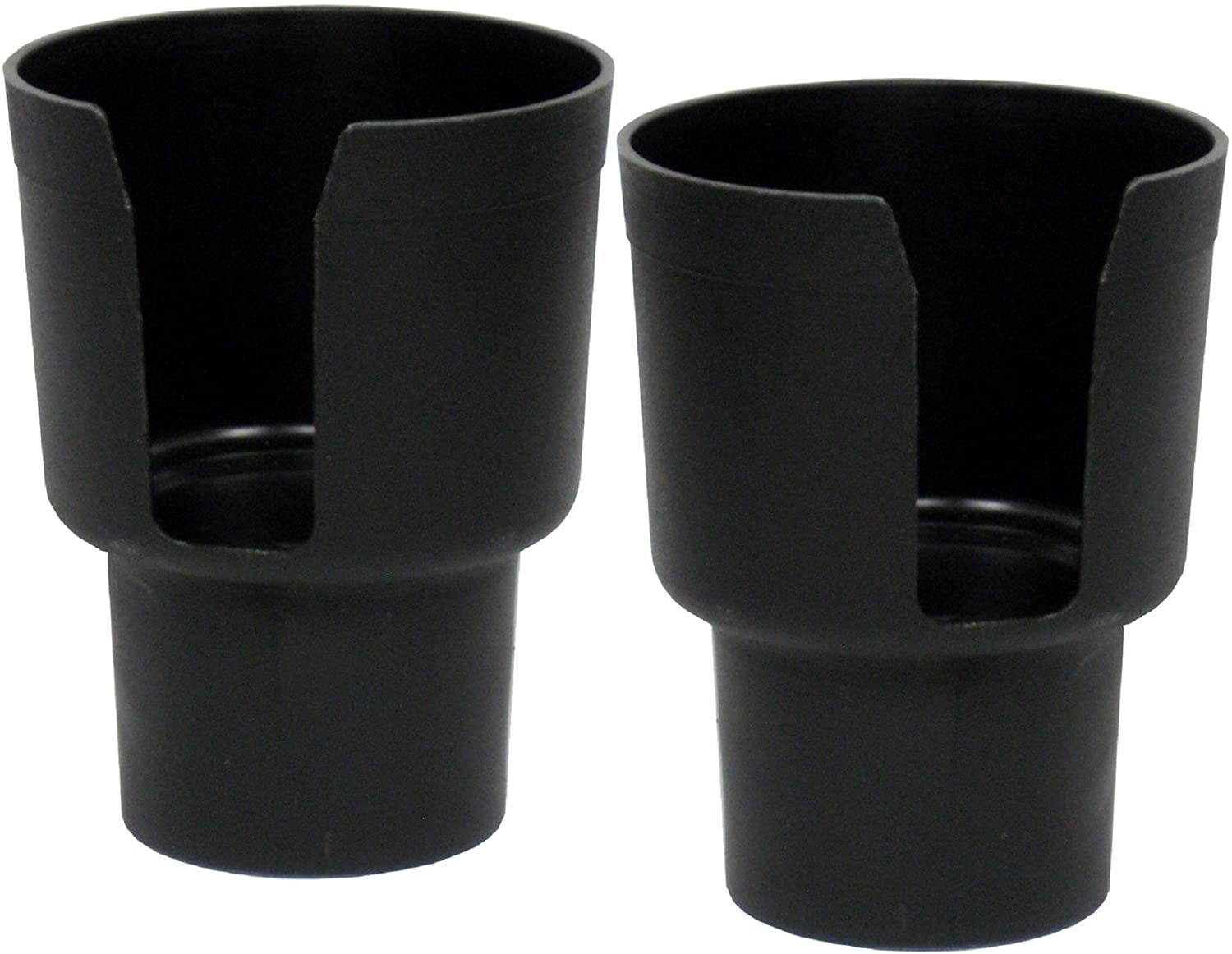 Gadjit Cup Keeper 2-Pack - Car Cup Holder Adapter (Black) Expands Cup Holders to Hold Mugs, Convenience Store Cups, Water + Soda Bottles with up to 3.25" diameter, Fits Yeti Rambler 20 oz 30 oz