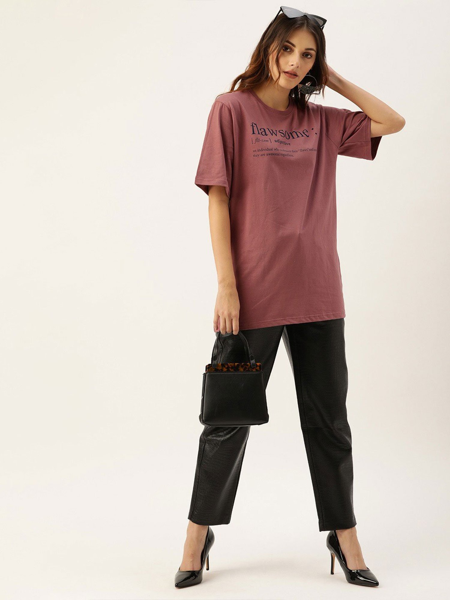 Dillinger Dusty Pink Graphic Print T-Shirt