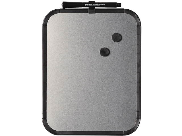 Mastervision CLK020408 Magnetic Dry Erase Board, 14.00" x 11.00", Black Plastic Frame