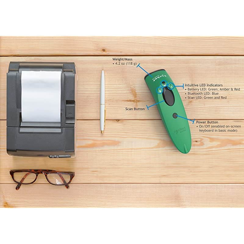 Scan S700, 1D Imager Barcode Scanner, Green