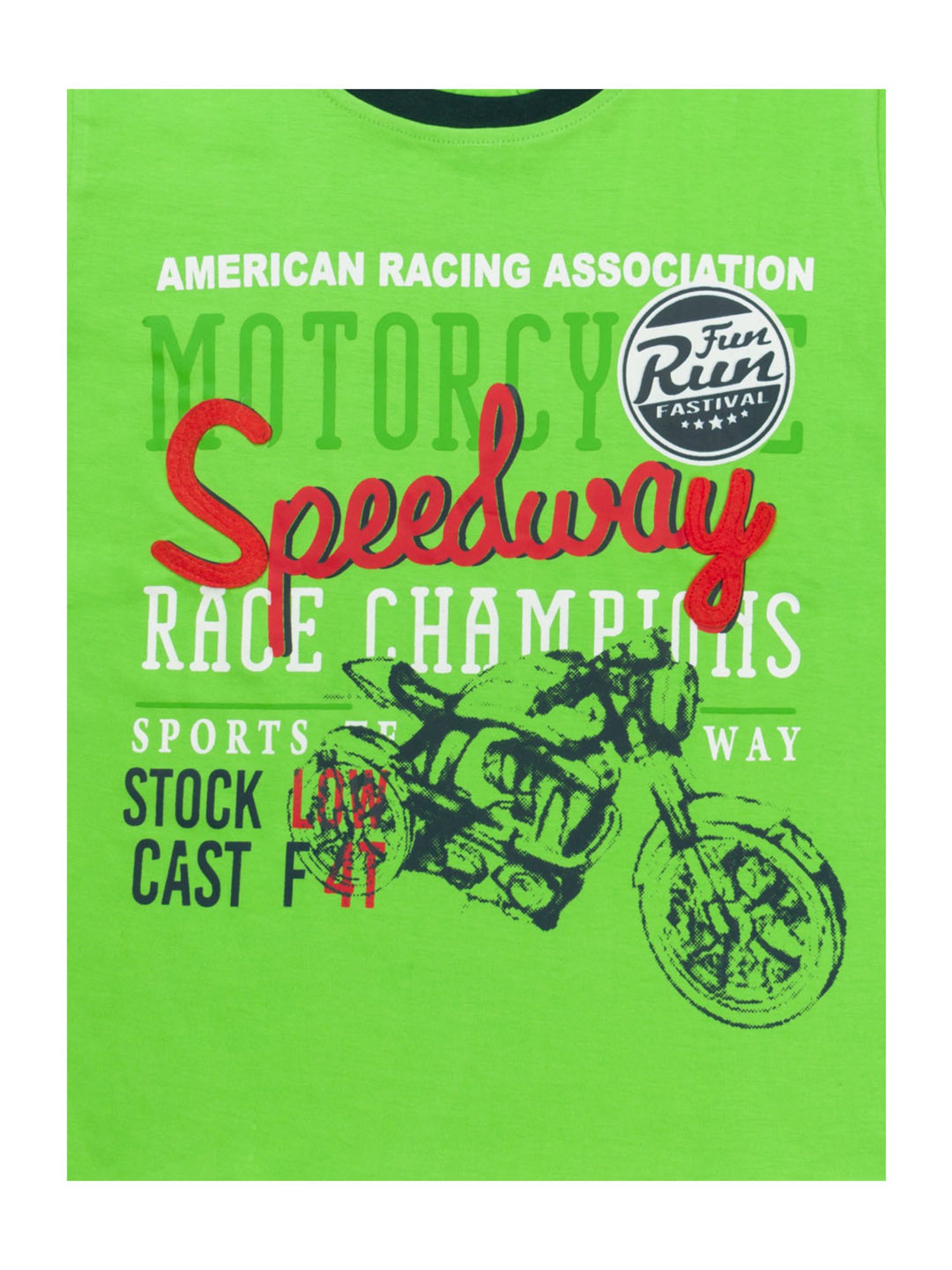 Todd N Teen Kids Printed Green & Navy T-Shirt with Joggers