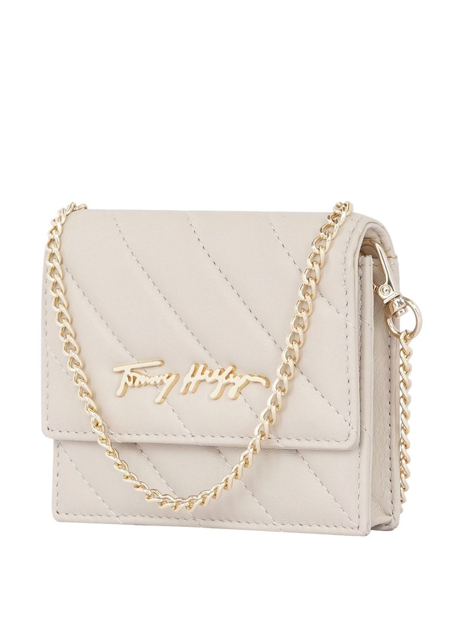 TOMMY HILFIGER Angelina Nude Textured Wallet For Women