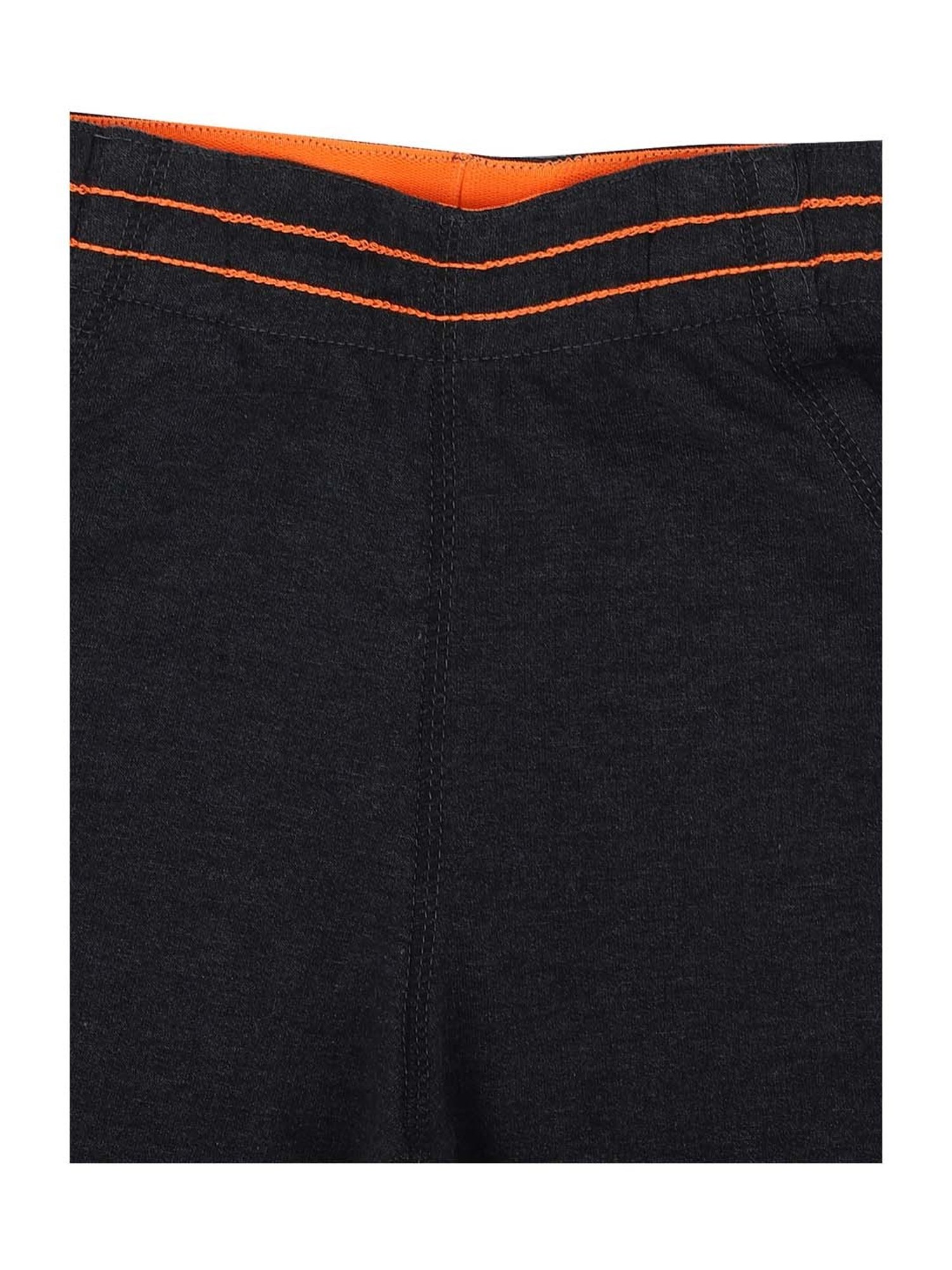 Proteens Kids Black Cotton Regular Fit Capris