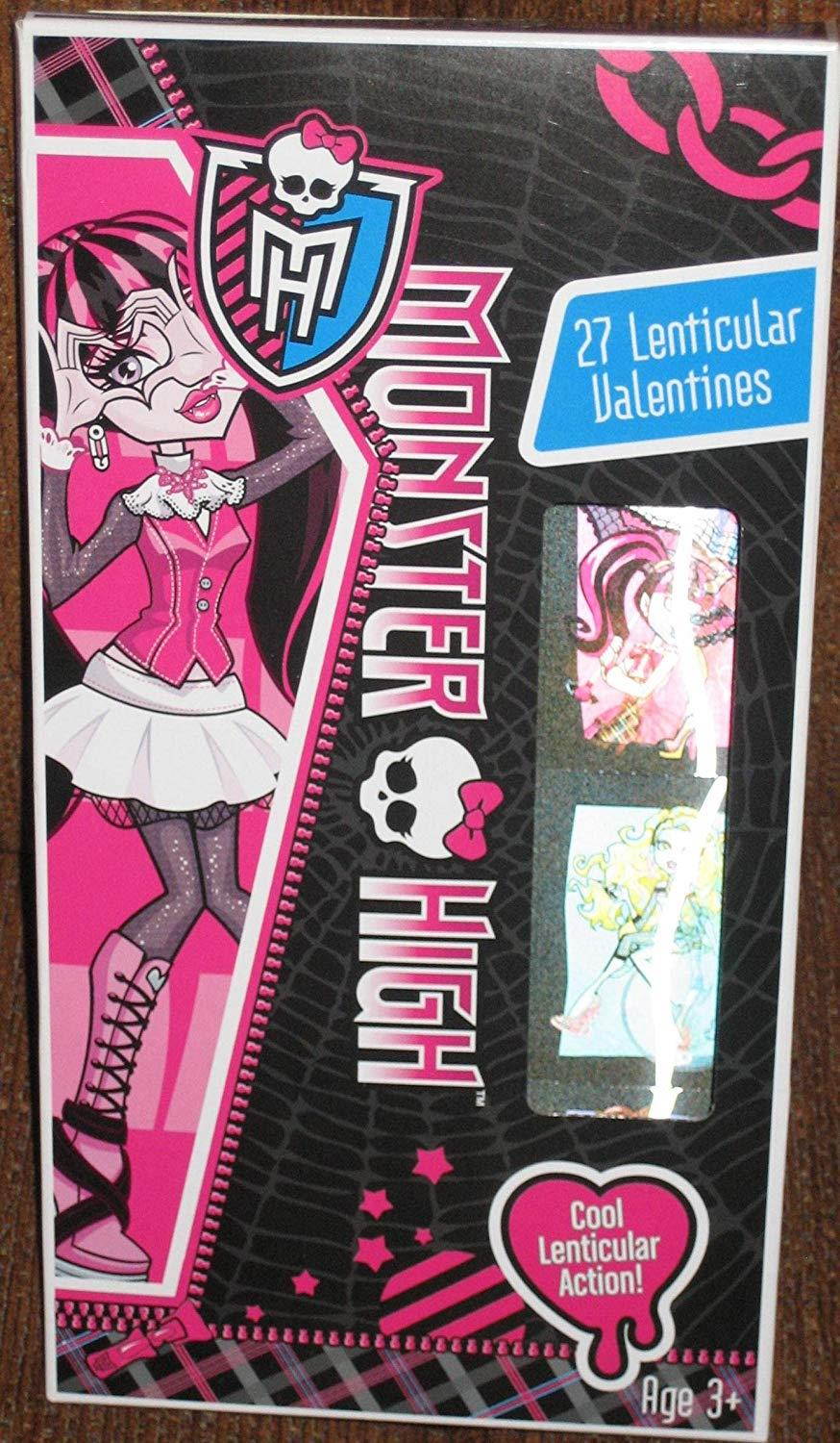 Monster High 27 Lenticular Valentines cards