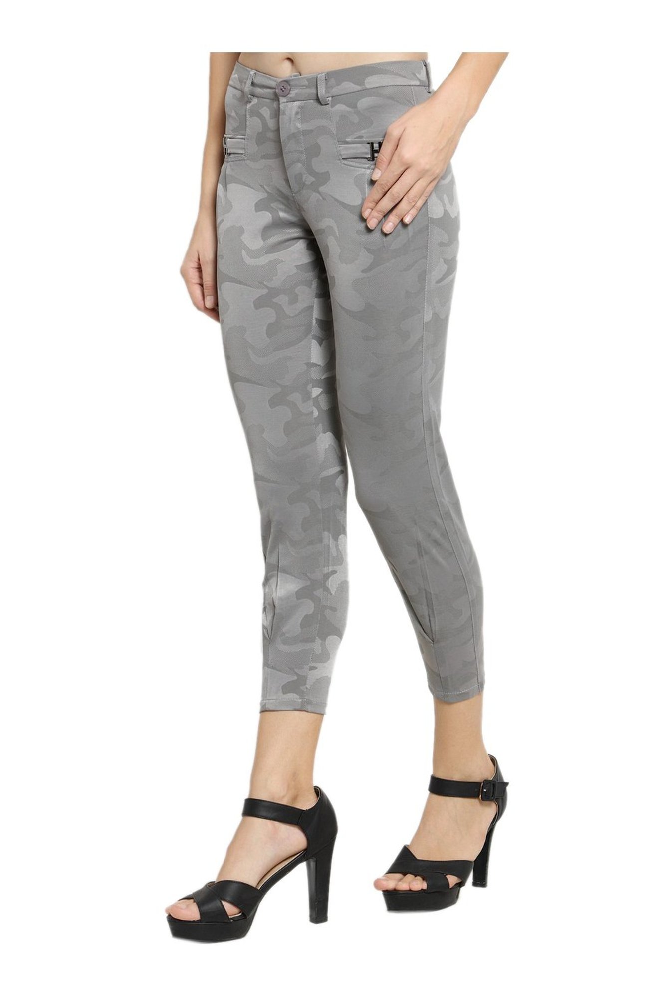 Westwood Grey Camo Print Jeggings