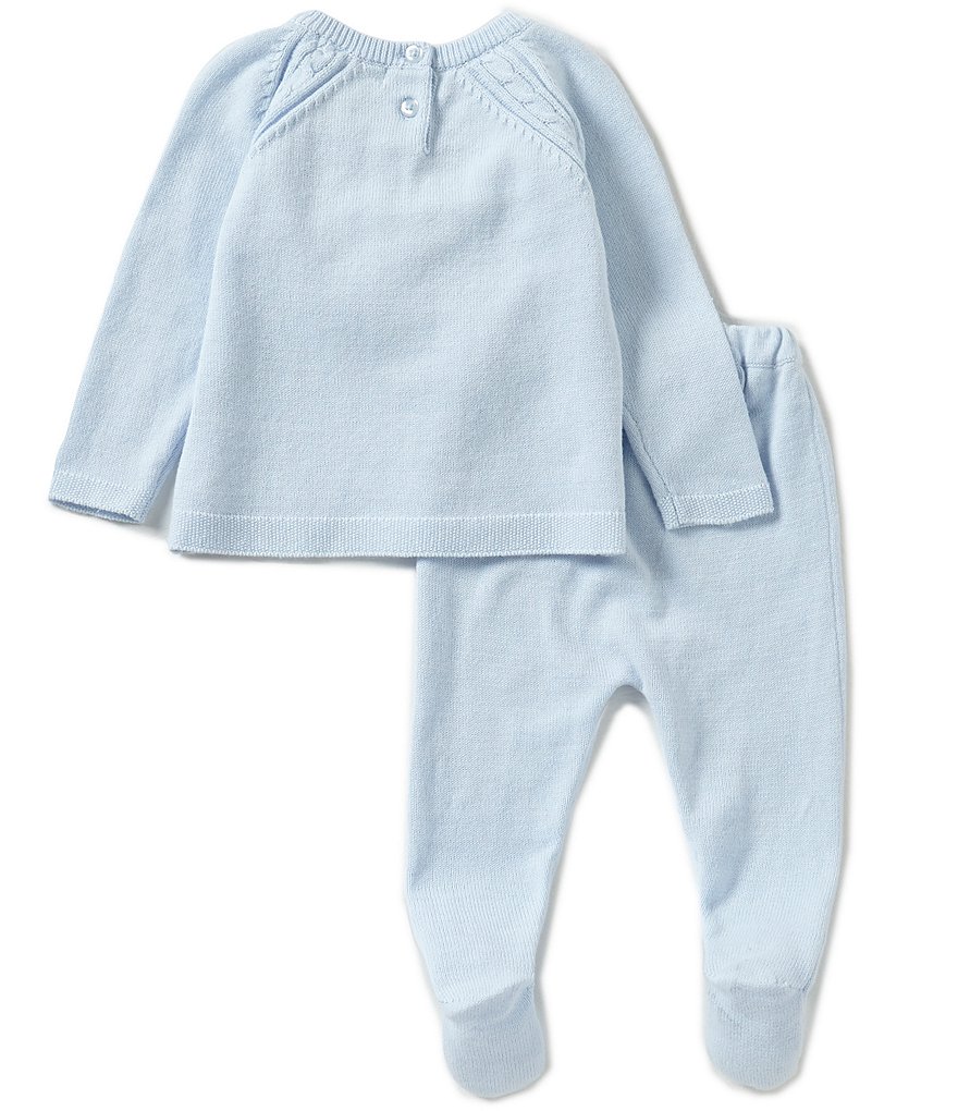 Angel Dear Baby Boys Newborn Long-Sleeve Sweater, Footed Pants, & Hat 3-Piece Layette Set