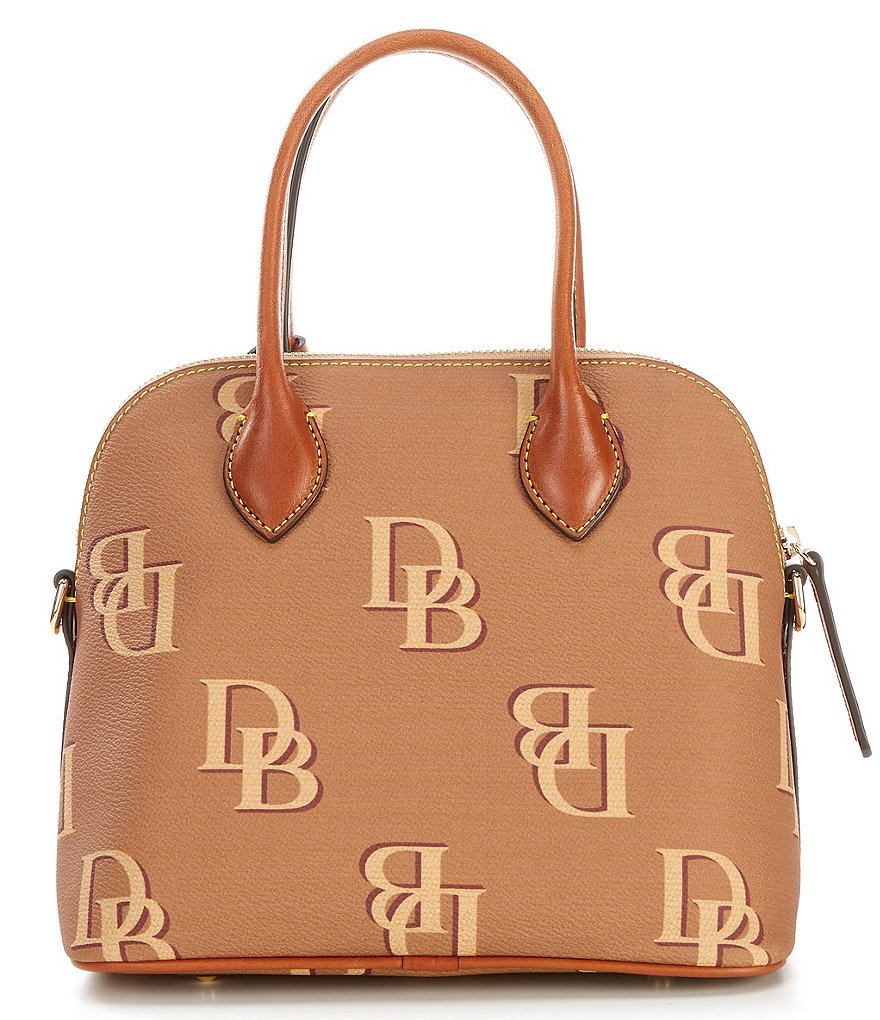Dooney & Bourke Signature Monogrammed Collection Domed Satchel Bag