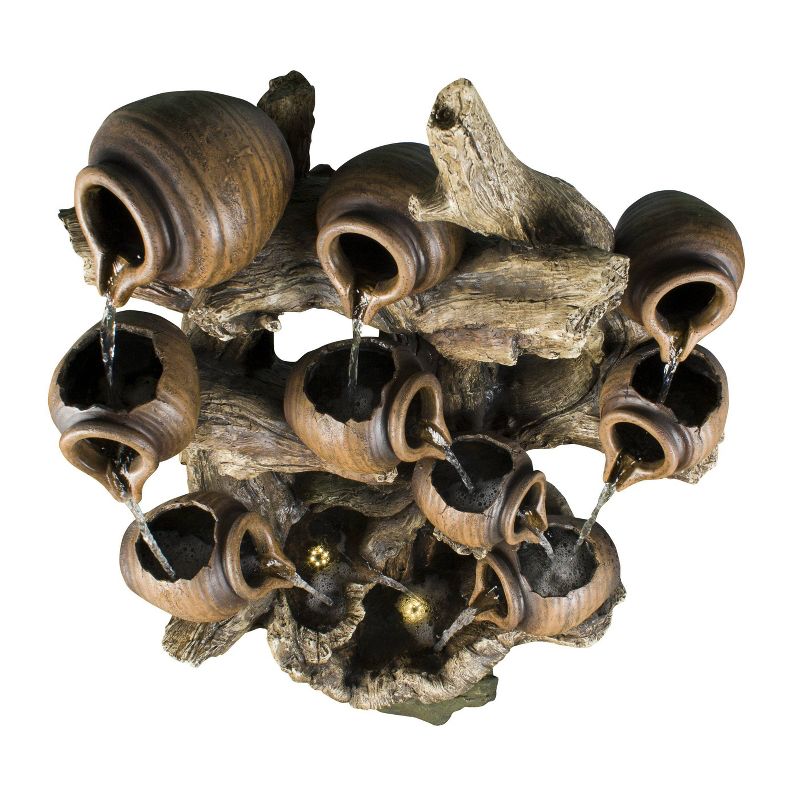 Ceramic Cascading Vines Garden Fountain - Acorn Hollow