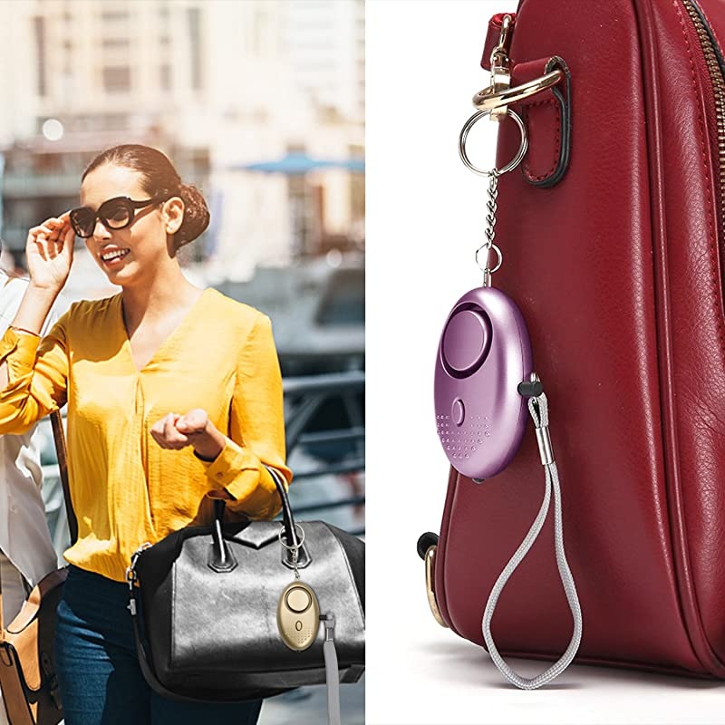 Personal Alarm for Women 140DB Emergency SelfDefense Security Alarm Keychain with LED Light for Women Kids and Elders3 Pack