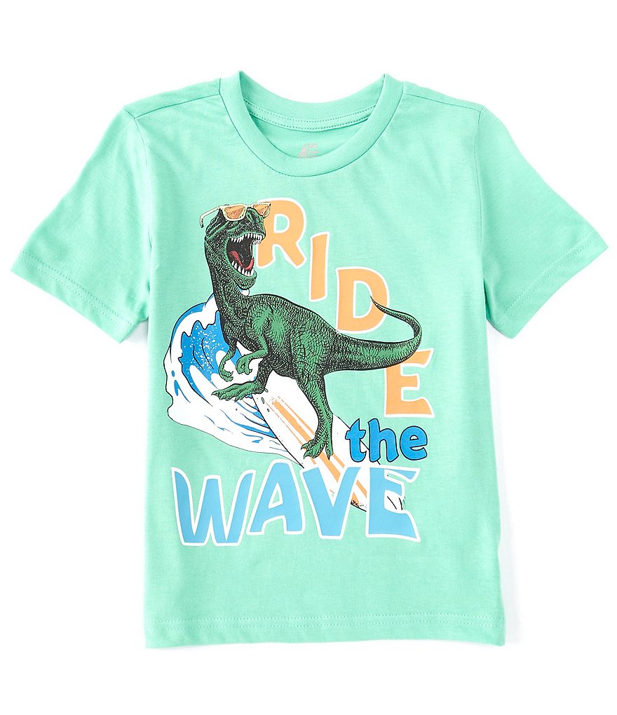 Hollywood Little Boys 4-7 Short-Sleeve Surf Dino Tee