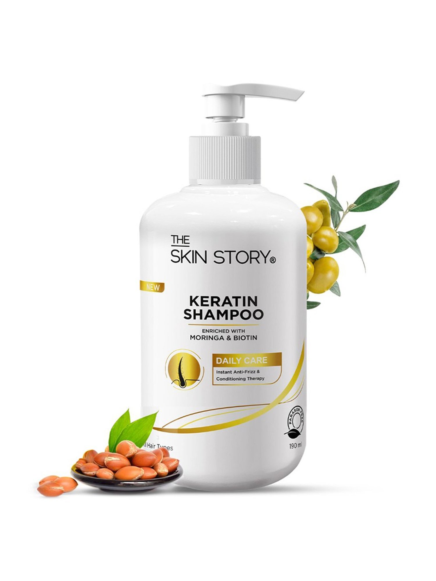 The Skin Story Moringa & Biotin Keratin Shampoo - 190 ml