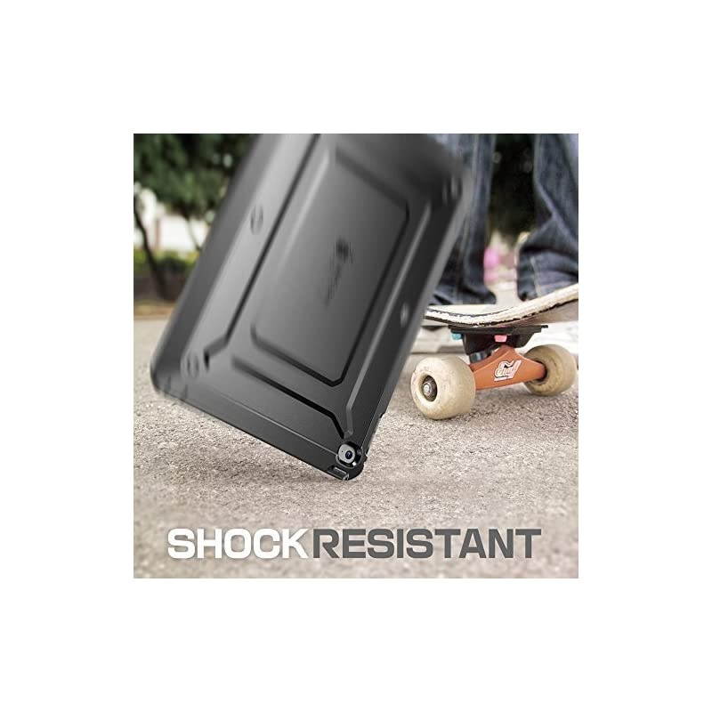 Unicorn Beetle PRO Series Heavy Duty Case for iPad Air 2 2nd Generation 2014 Release Fullbody Rugged Hybrid Protective Case with Builtin Screen Protector Black