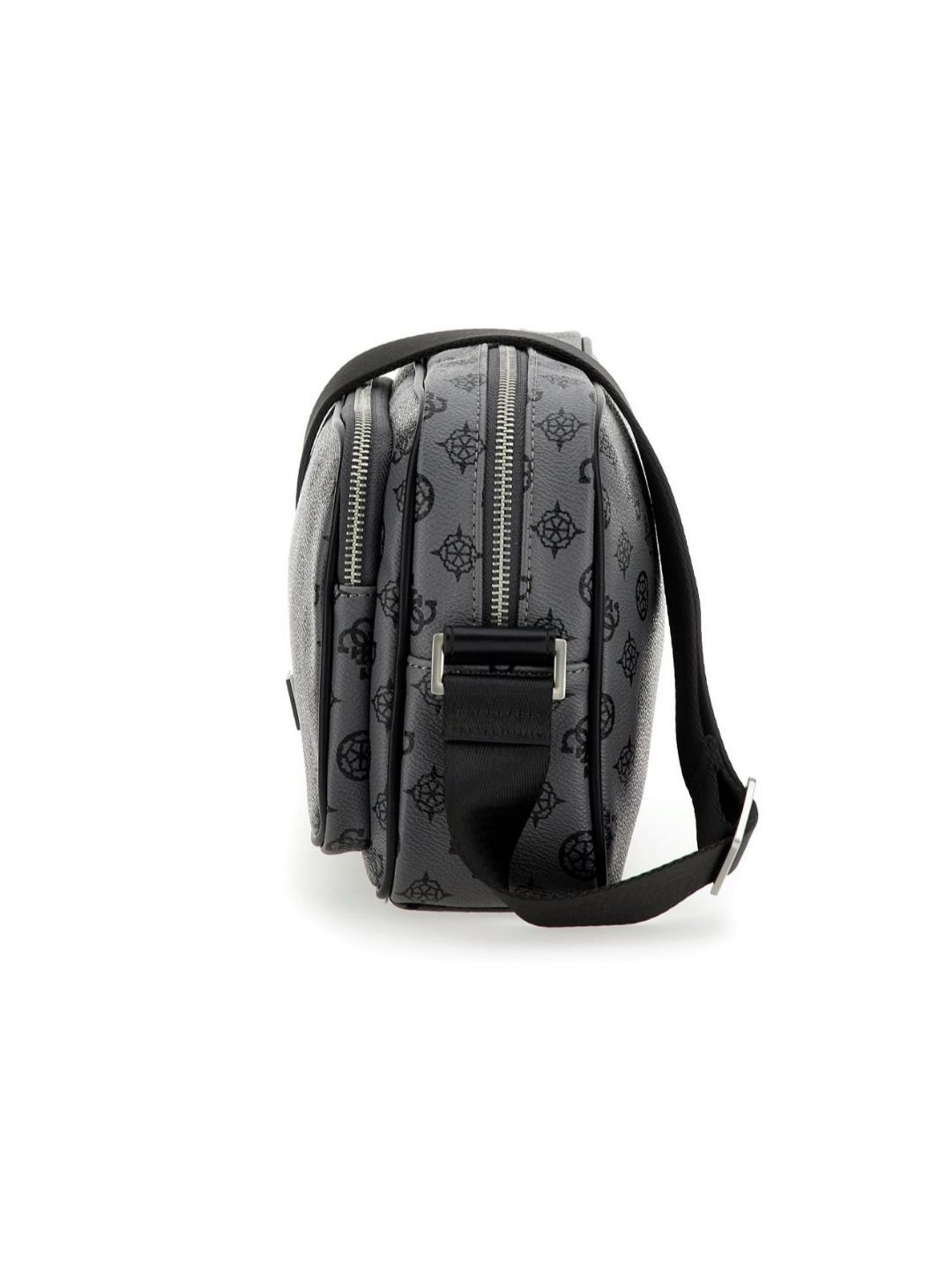 HiLEDER Brown Textured Small Leather 12 inch Cross Body Bag