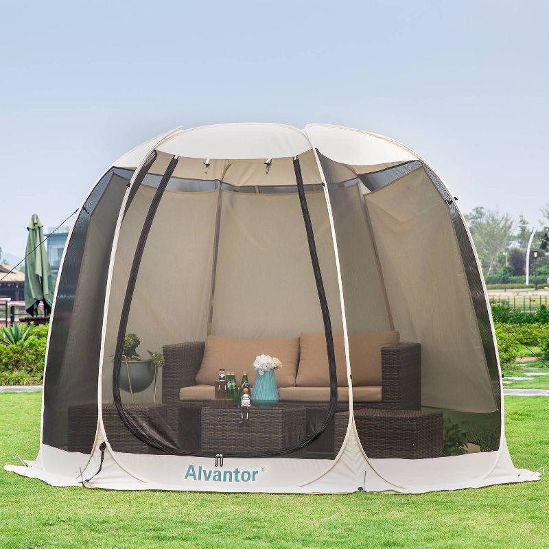 3' x 4' x 5' UV Blocking Sun Shade Screen House & Winter Igloo Gazebo - Alvantor