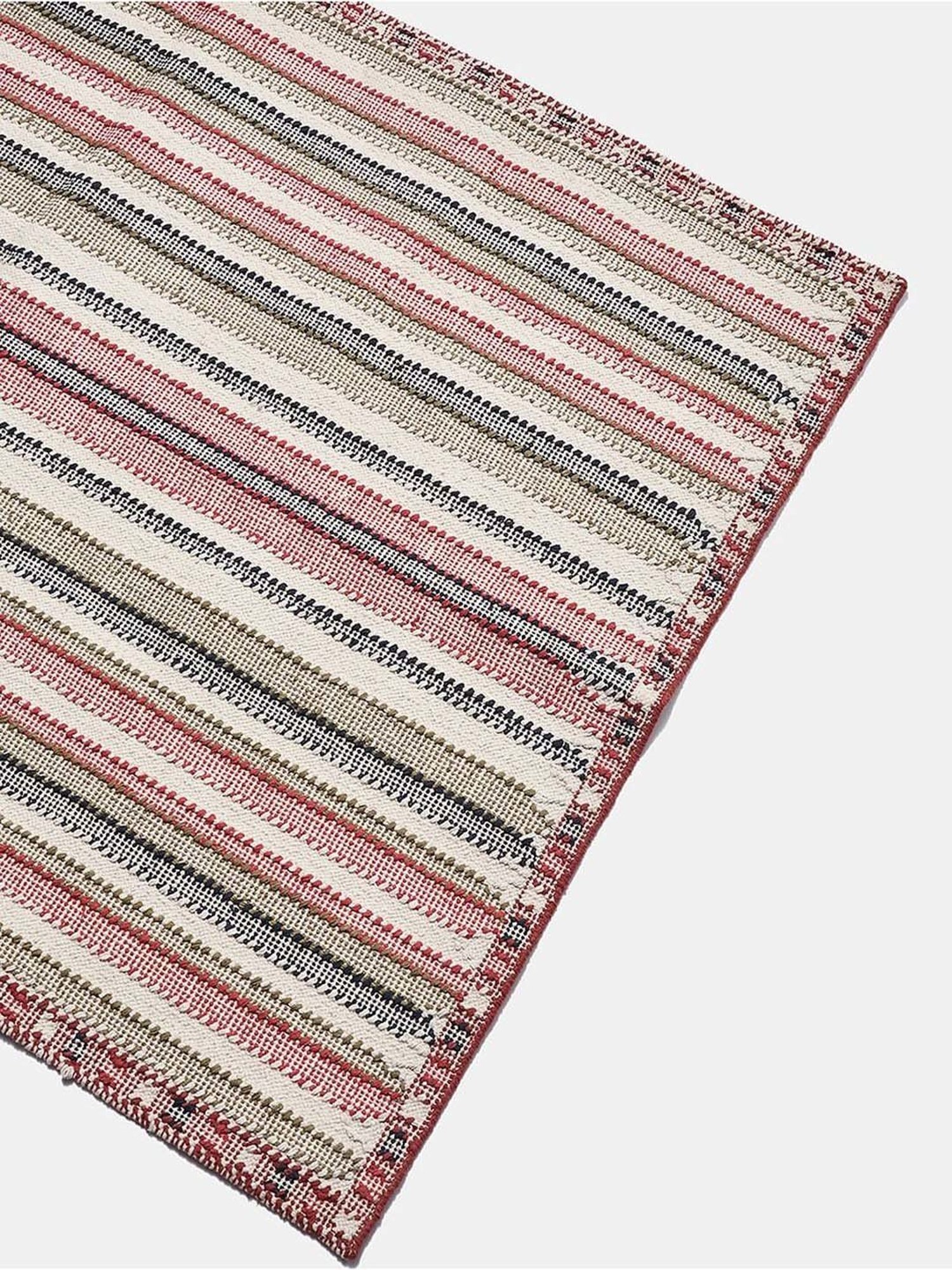 Bianca Red Microfibre Non-Slip Rug