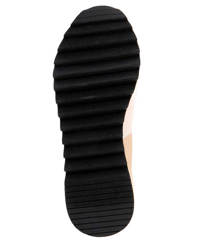 BCBGeneration Lendall Stretch Knit Fabric Logo Strap Slip On Sneakers