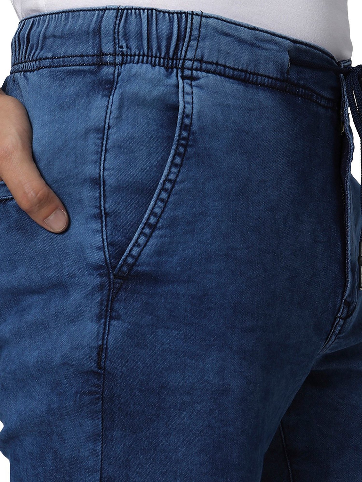 Mufti Blue Regular Fit Low Rise Jeans