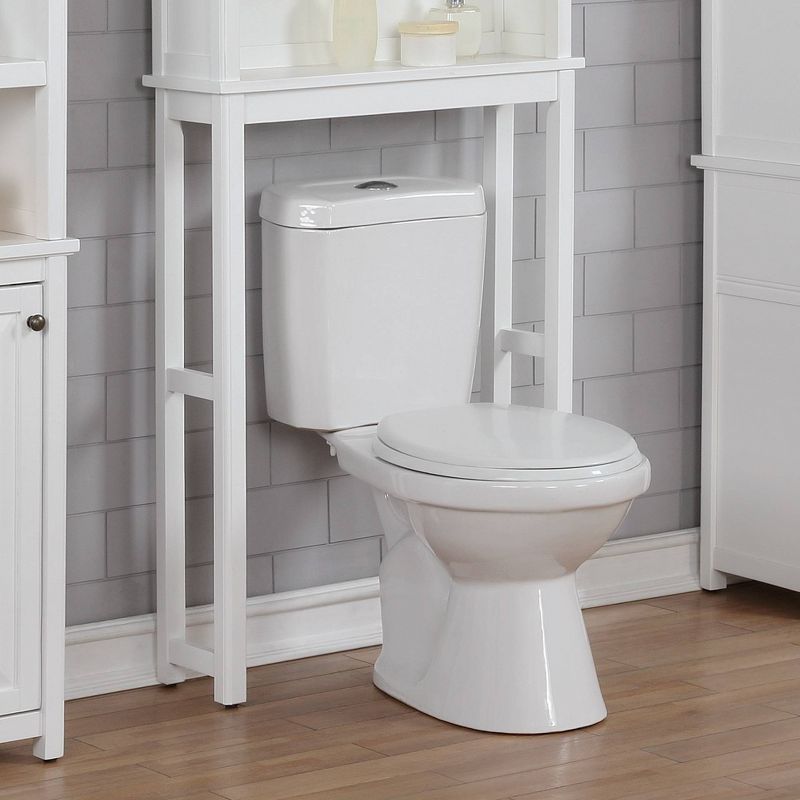 Dorset Over The Toilet Etagere White - Alaterre Furniture