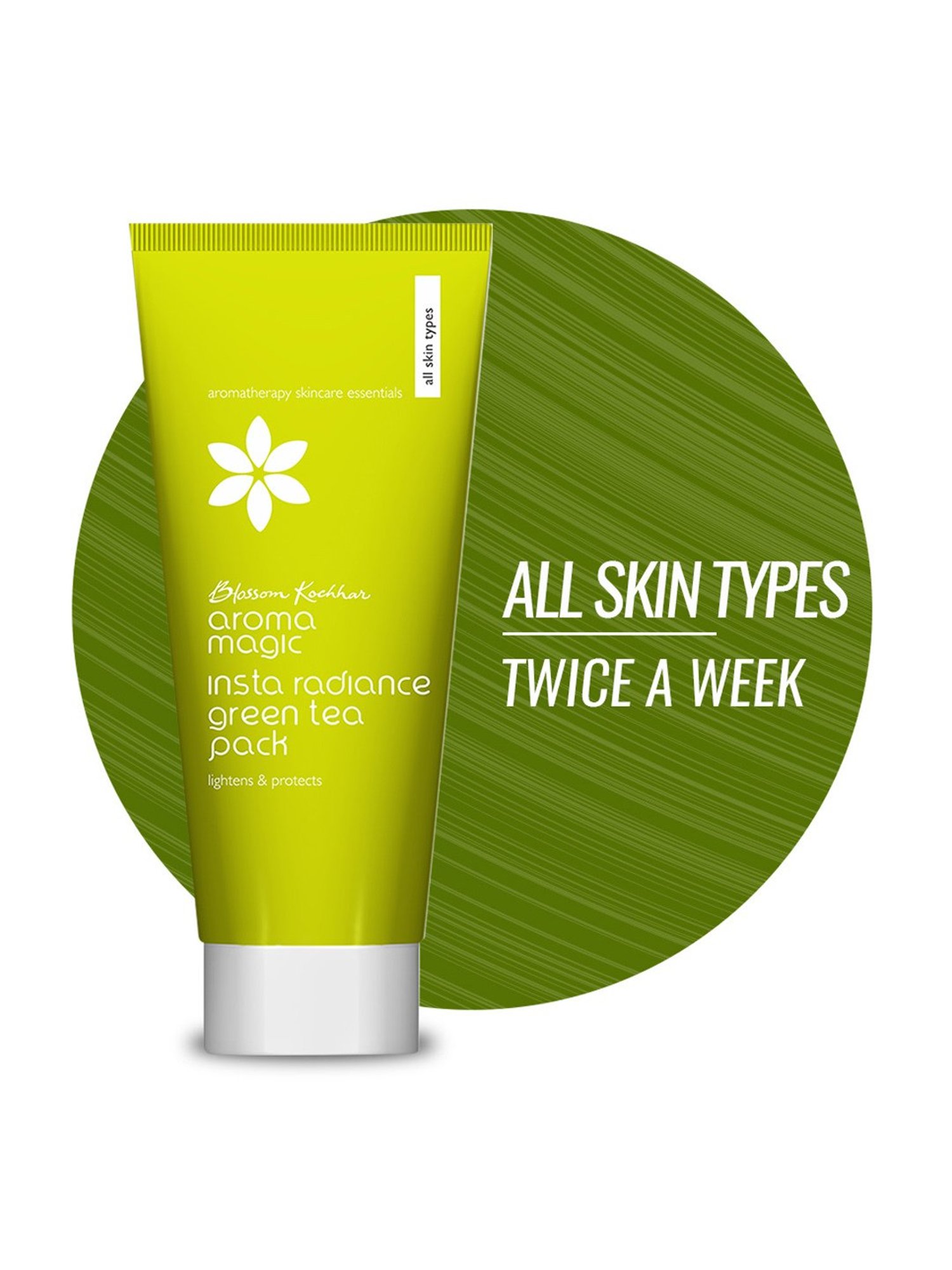 Aroma Magic Insta Radiance Green Tea Pack - 100 gm