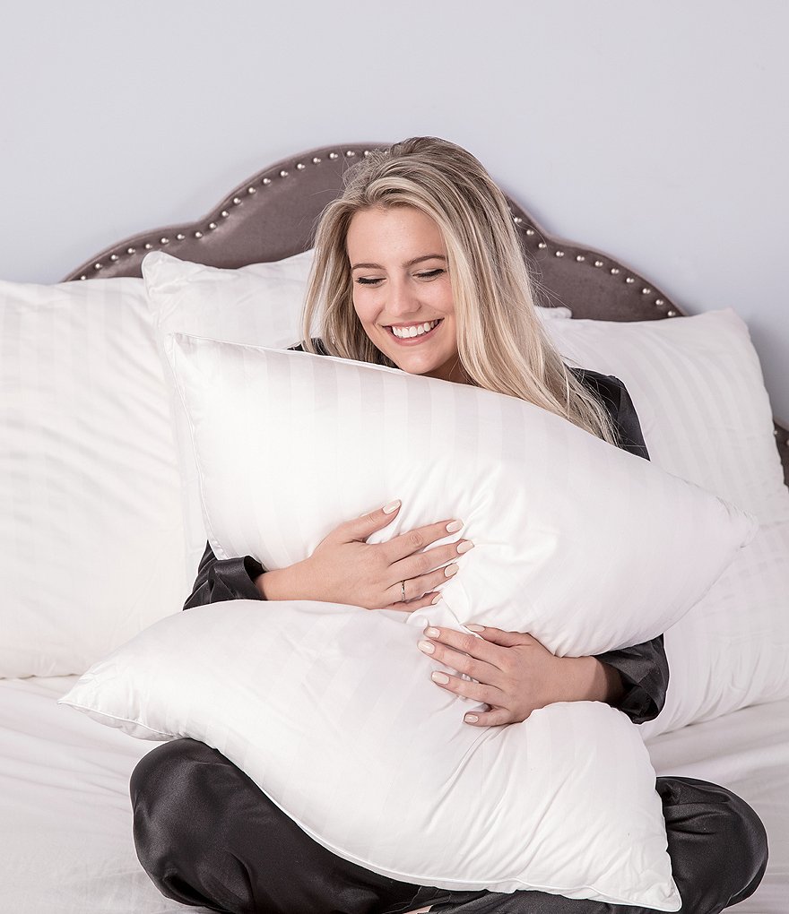 Sensorpedic Striped Sateen Euro Pillows, Set of 2