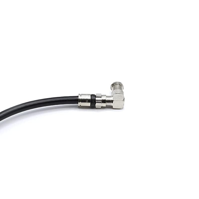 Push On and Right Angle Coax Connector Push On F Connector Male to Screw On Female Adapter Pack of 10