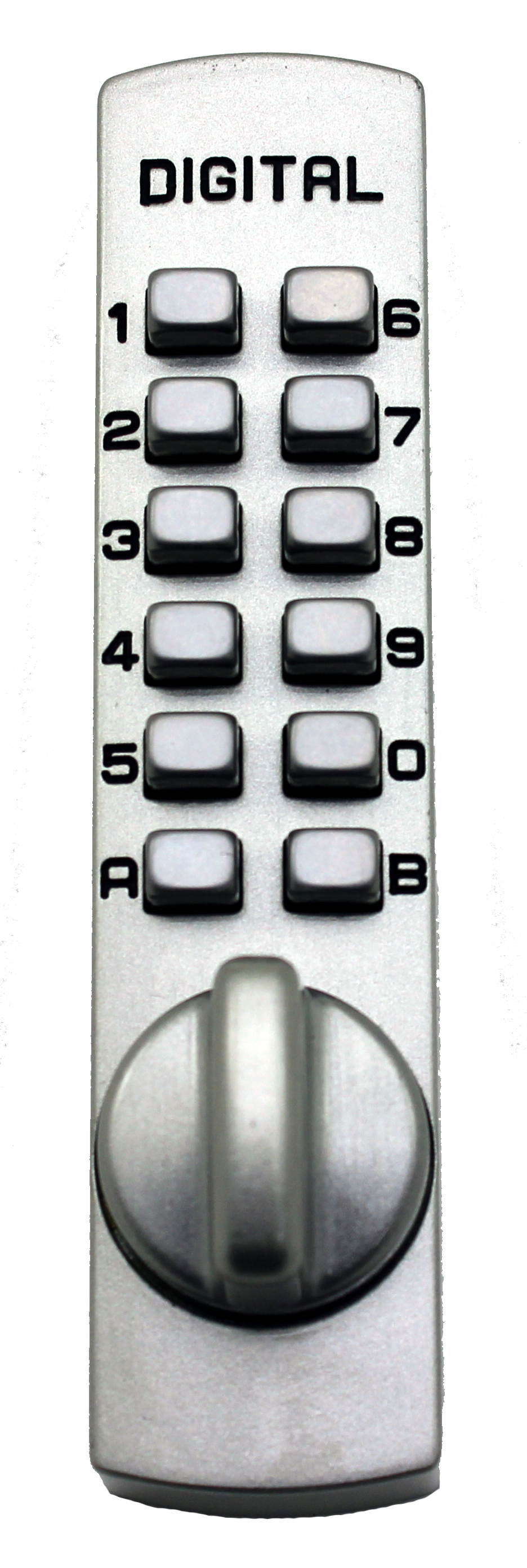 LockeyUSA C150 Mechanical,  Keyless Entry, Digital Door Lock, Surface Mount Hook Bolt Lock for Sliding Door, Antique Brass