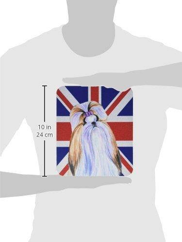 Caroline's Treasures Shih Tzu with English Union Jack British Flag Mouse Pad/Hot Pad/Trivet (SS4907MP)