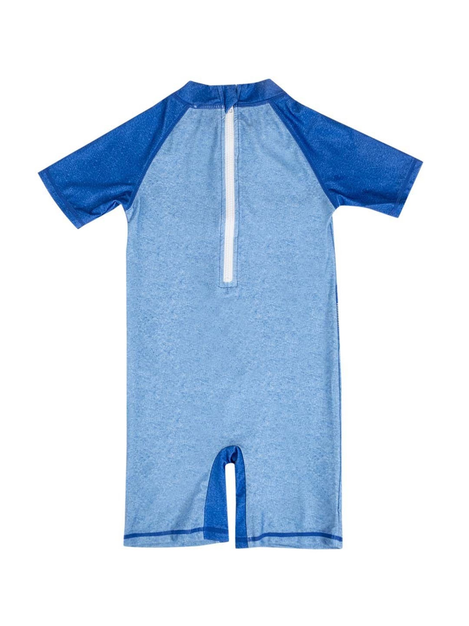 Baby Moo Kids Blue Printed Swimming Costume