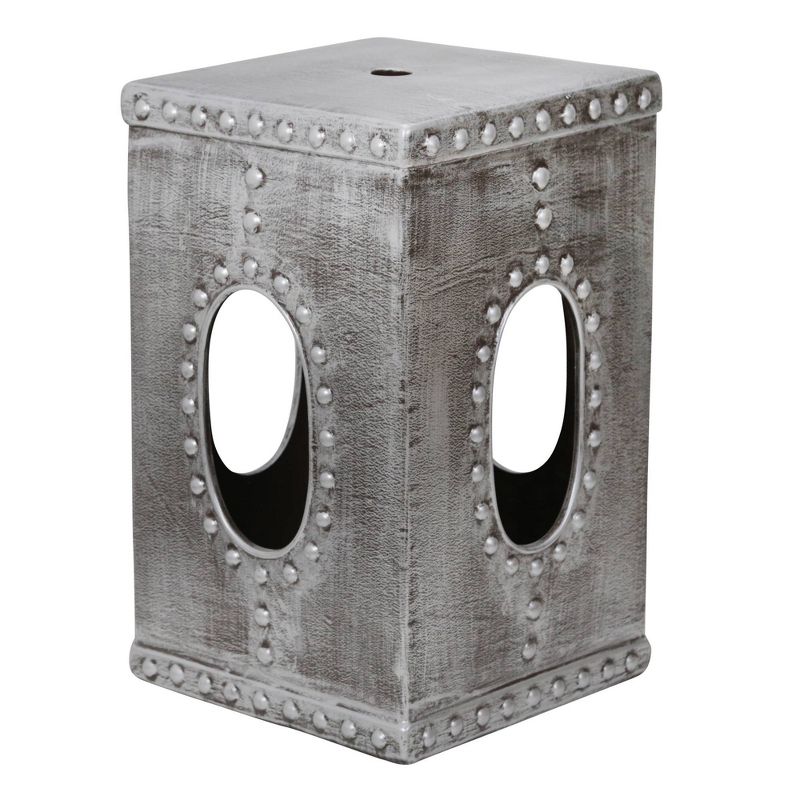 Patio Garden Stool Silver - Sagebrook Home