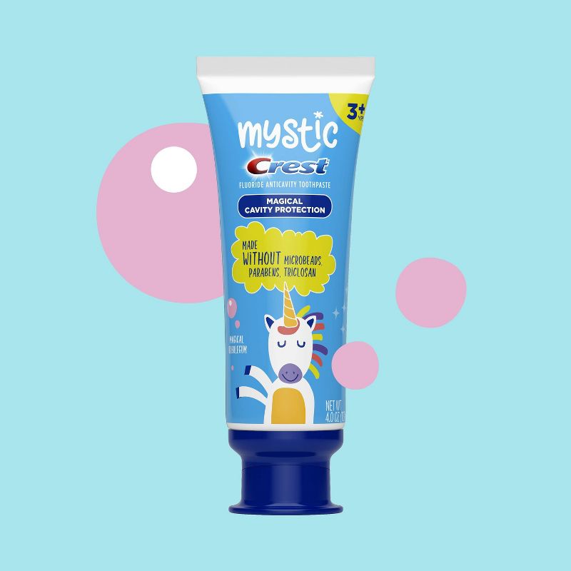 MYSTIC by Crest Kid's Toothpaste with Fluoride Magical Bubblegum Flavor - 4.0oz