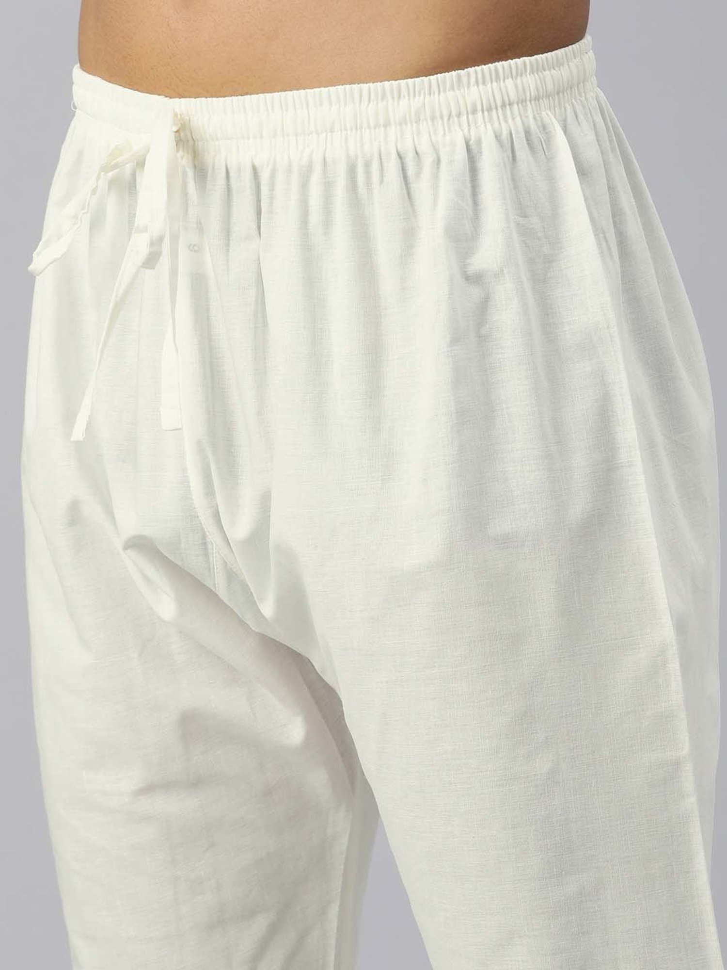 Manthan Green & White Regular Fit Kurta & Churidar Set