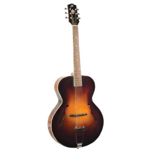 the loar lh600vs handcarved archtop acoustic guitar, vintage sunburst finish