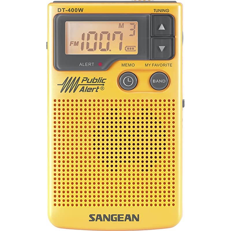DT-400W AM/FM Digital Weather Alert
Pocket Radio