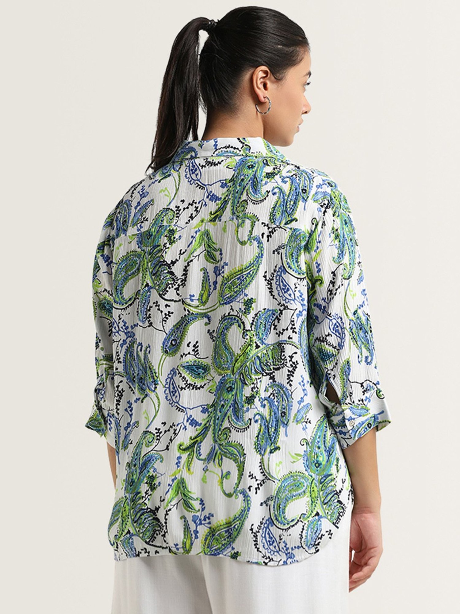 Gia by Westside Multicolor Paisley Design Blouse