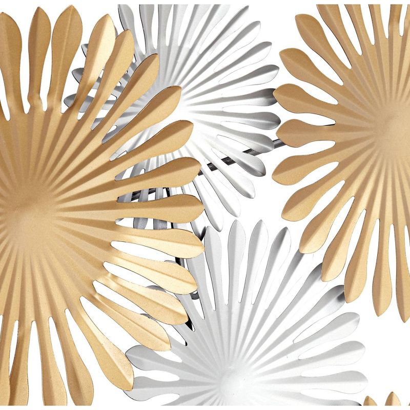 Newhill Designs Sparks 45" Wide Gold and Silver Metal Wall Art