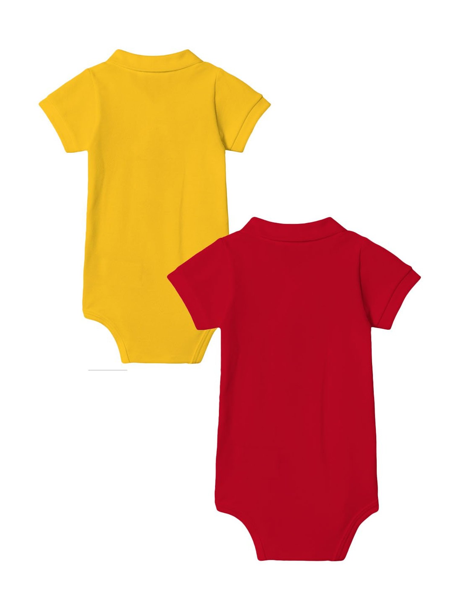 Zeezeezoo Kids Navy and Green Polo Elephant Printed Onesie (Pack Of 2)