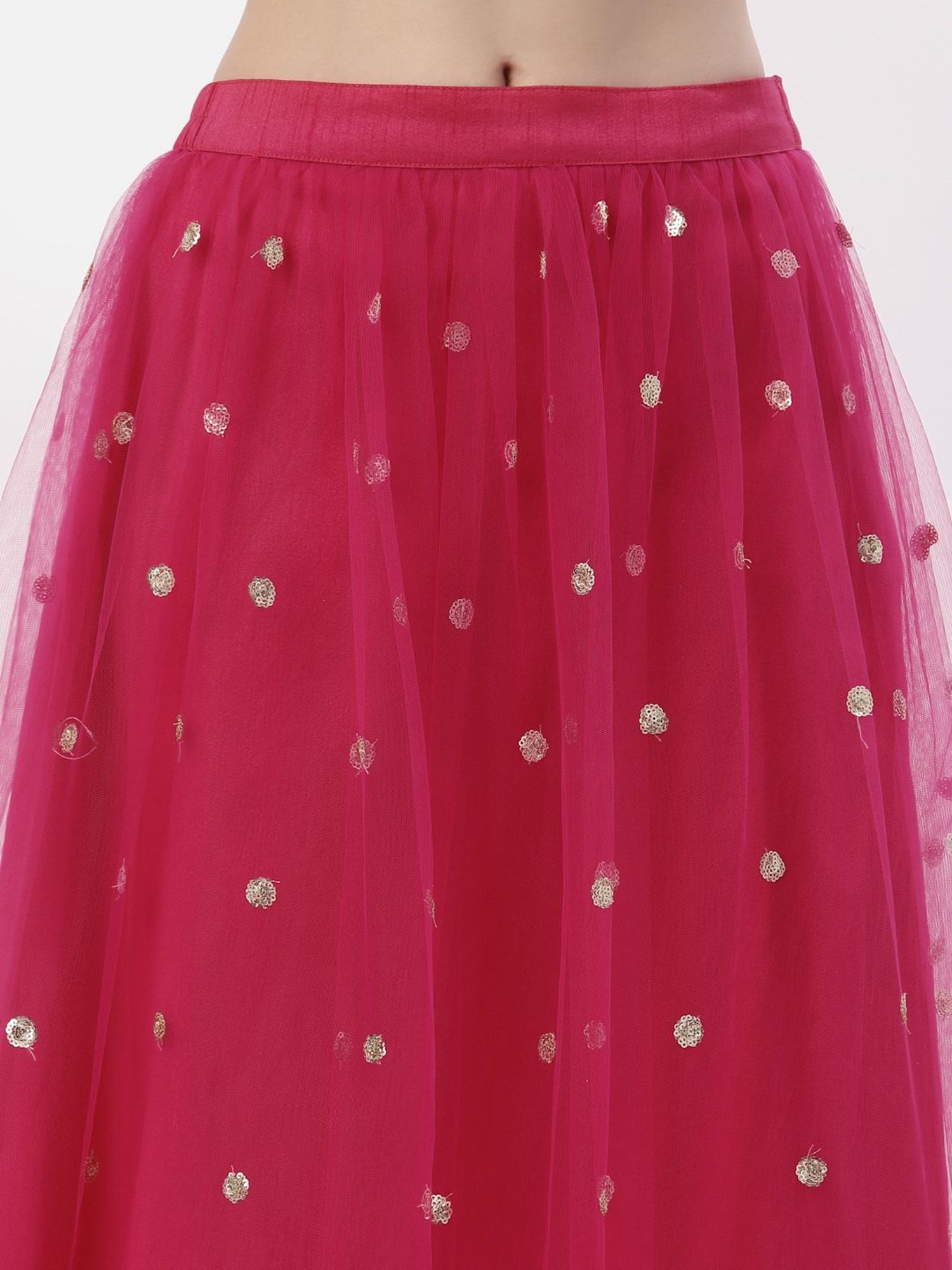 studiorasa Pink Embroidered Skirt