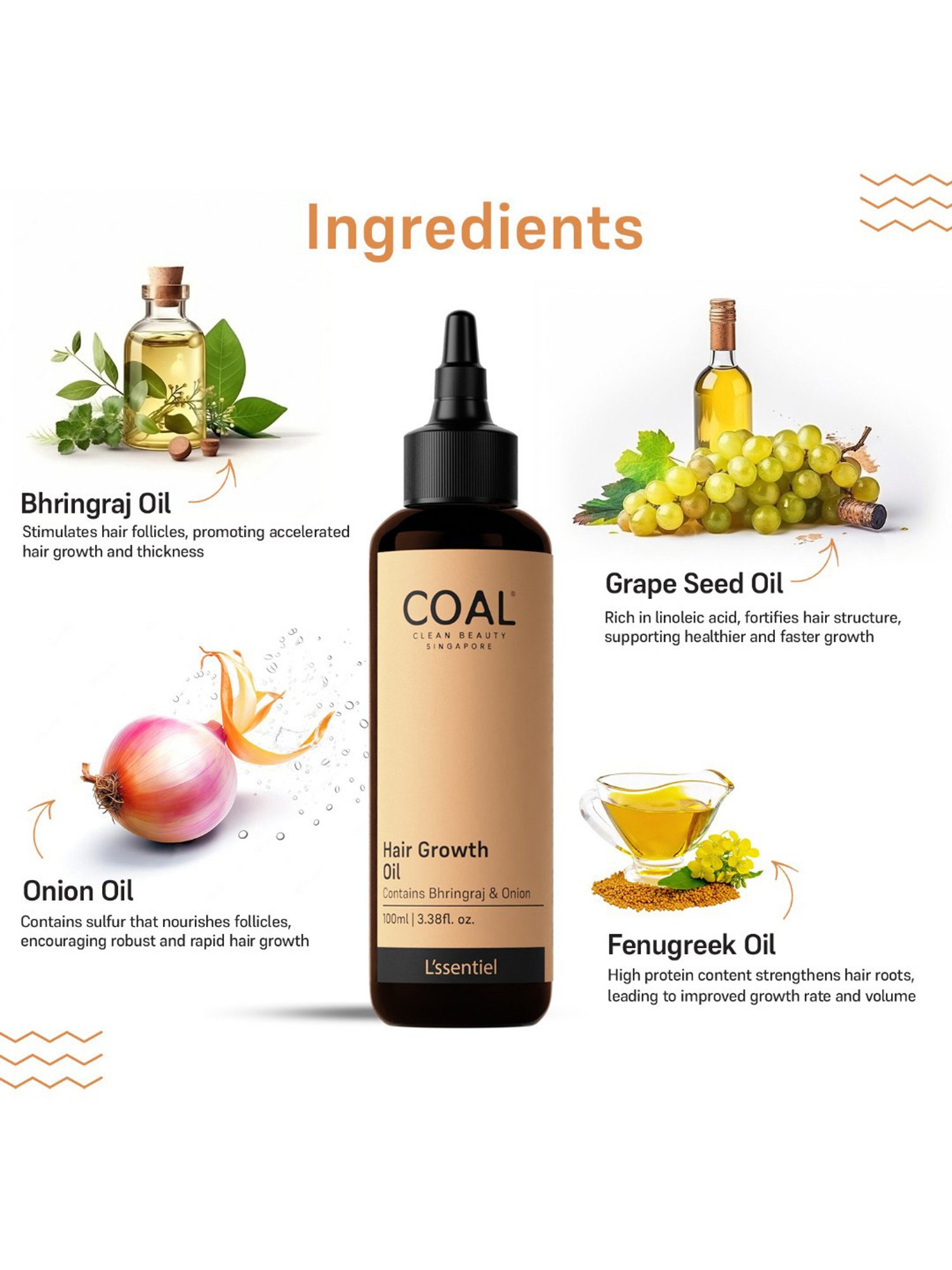 COAL Clean Beauty Hair Growth Oil - 100 ml