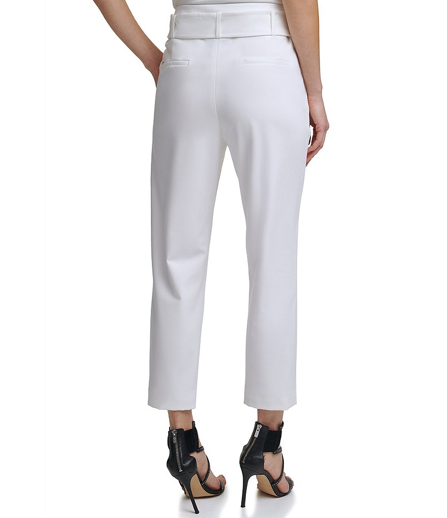 Eva Varro Solid Knit Jersey Banded Hem Pull-On Harem Pants