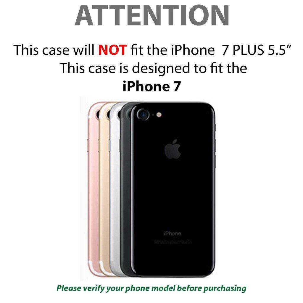 TurtleArmor | Compatible for Apple iPhone 7 Case | (4.7") [Octo Guard] Heavy Impact Proof Silicone Case Tough Hard Kickstand Belt Clip Holster Sports and Games Design - Baseball Dirt